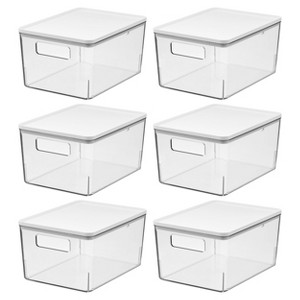 iDesign Pantry Bin with Removable Lid for Kitchen - 1 of 4