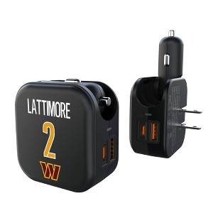 NFL Washington Commanders Players Game Tactic 18-Watt 2 in 1 USB A/C Charger - 1 of 3