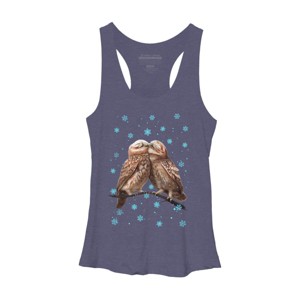 Women's Design By Humans Christmas owl By kodamorkovkart Racerback Tank Top - 1 of 3