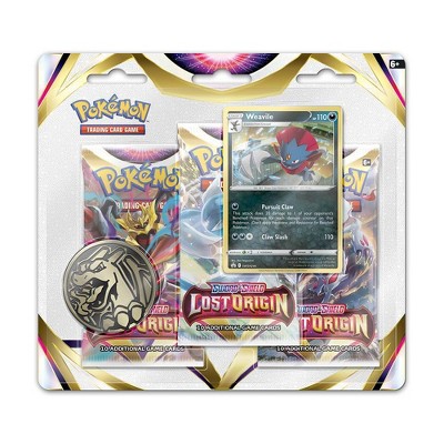 Pokémon Sword & Shield LOST ORIGIN 4-Pack Blister PORTUGUESE Regigigas  Weavile