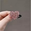 Wikineon Korean Women's Rhinestone Heart-shaped Hair Accessory Headband, perfect for adding glamour to special occasions with its sparkling design. - 2 of 4