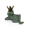SPI Home Lazy Frog Prince Bird Feeder – 11.5-Inch Cast Aluminum Garden Decor with Regal Frog Design and Feeding Bowl - 3 of 4