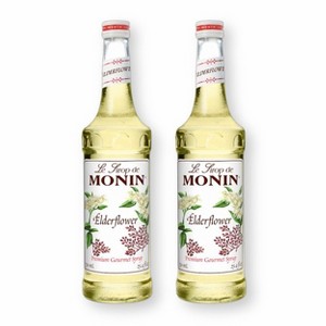 Monin Elderflower Syrup for Cocktails, Coffee, and Beverages 750 Ml. / 25.4 Fl. Oz. (Pack of 2) - 1 of 4