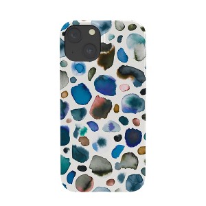 Ninola Design Watercolor Stains Blue GoldSnap iPhone Case - Society6 - 1 of 1