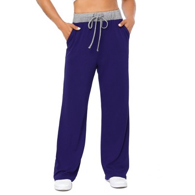 Clearlove Womens Yoga Sweatpants Wide Leg High Waisted Lounge Pajamas Pants Comfy Workout Loose Pants with Pockets