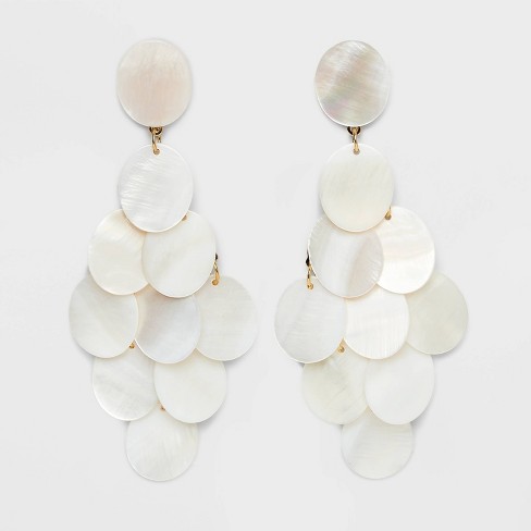 Mother Of Pearl Kite Drop Earrings - A New Day™ : Target