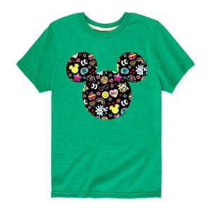 Boys' - Disney - Mickey And Minnie Doodles Short Sleeve Graphic T-Shirt - 1 of 4