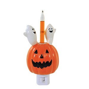 Kurt S. Adler 7.25 In Jack-O-Lantern Bubble Night Light Halloween Ghost Plug-In Nightlights - 1 of 3