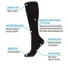Memoi Gender Neutral Swiss Dot Cotton Blend 15-20mmHg Graduated Compression Socks - 3 of 4