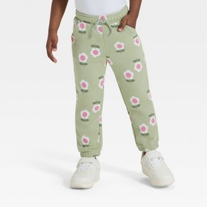 Toddler Girls' Fleece Jogger Pants - Cat & Jack™ - 1 of 3
