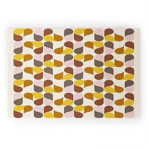June Journal Abstract Leaves Looped Vinyl Welcome Mat - Society6 - 1 of 2