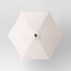 8' Round Solid Solar Outdoor Patio Market Umbrella with Black Pole - Threshold™ - 4 of 4