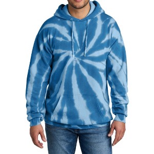 Mafoose Men's Casual Fleece Tie-Dye Pullover Hooded Long Sleeve Sweatshirt - 1 of 4