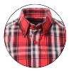 Gioberti Boy's Long Sleeve Button Down Plaid Checkered Shirt - 2 of 3