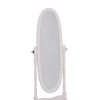 Kumasinova 59" Oval Full Length Mirror,Adjustable Standing Cheval Mirror with Wooden Frame,Mirror Full Length for Bedroom&Living Room - 4 of 4