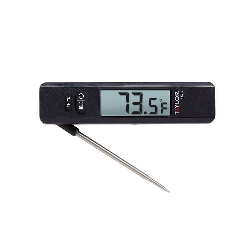 Taylor Compact Digital Folding Probe Kitchen Meat Cooking Thermometer, 1 of 9