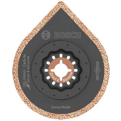 Bosch Starlock 2-1/2 in. X 4 in. L Carbide Grout Removal Blade 1 pk