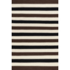 Lauren Liess x Rugs USA - Quest Striped Cotton Area Rug - 1 of 4