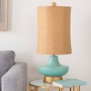 Mark & Day Mayr 27"H x 12.5"W x 12.5"D Modern Aqua Table Lamps - 2 of 4