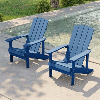 Sonkuki  2-Pack Recycled Plastic Wood Adirondack Chair