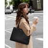 LOVEVOOK Laptop Tote Bag for Women 15.6 Inch Work Bag Leather Laptop Purse with Clutch - 3 of 3