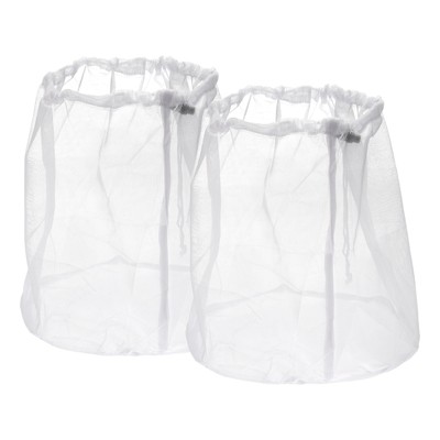 Unique Bargains Mesh Travel Durable Laundry Bags with Zipper for Delicate Clothing 2 Pcs
