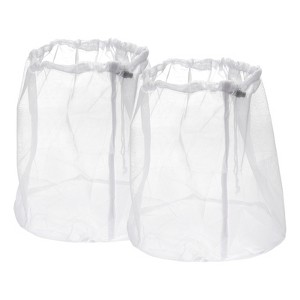 Unique Bargains Mesh Travel Durable Laundry Bags with Zipper for Delicate Clothing 2 Pcs - 1 of 4