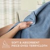 TOWN & COUNTRY EVERYDAY 4-Piece Solid Dobby Border Washcloth Set - 4 of 4