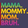 Women's Design By Humans Mother's Day Mama Mommy Mom Bruh Rainbow Text By punsalan Racerback Tank Top - 2 of 2