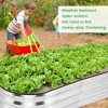 GustoWave 2 Pcs 4.5x2x1ft Oval Raised Garden Bed, Galvanized Raised Beds,Open-Ended Base Metal Raised Planter Beds,Planter Raised Boxes, Rubber Edge - 3 of 4