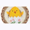 Earth Rugs Decorative Easter Chick Round Large Coaster 7" Spring Tableware Accent - 2 of 3
