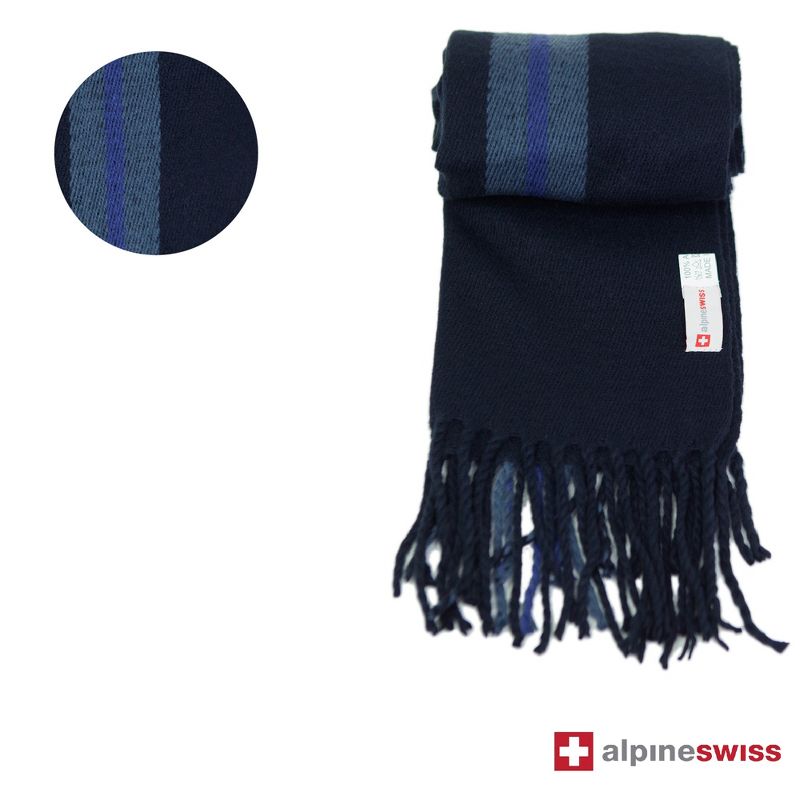 Alpine Swiss Mens Plaid Scarf Softer Than Cashmere Scarves Winter Shawl, 2 of 6