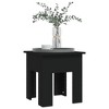 vidaXL Coffee Table Black 15.7"x15.7"x16.5" Engineered Wood - 4 of 4