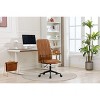 ORRD Antique Brown PU Leather Office Chair, High Back Executive Chair with Adjustable Gas Lift, 360 Swivel & Armrests, Ergonomic Desk Chair - 2 of 4