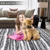 Boho Rug Machine Washable Area Rug Living Room Bedroom Rug, Dark Gray - 3 of 4