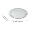 Eglo Lighting Competa 2 1 - Light Flush Mount in  White/Silver/Clear - 2 of 2