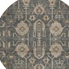 Gray Silver And Beige Oriental Washable Indoor Outdoor Area Rug - 4 of 4