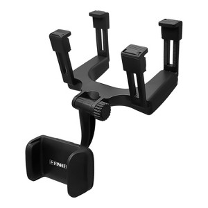 FISHER Rearview Mirror Phone Mount in Black - 1 of 4