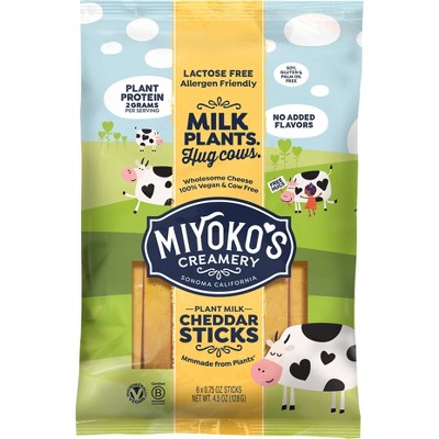 Miyoko's Allergen-Friendly Vegan Cheddar Cheese Sticks - 4.5oz/6ct