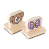 Melissa & Doug My First Wooden Stamp Set Favorites - 8 Stamps with Handles, 2 Washable Ink Pads - 4 of 4
