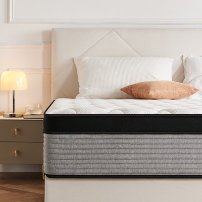 12” Hybrid Mattress, Individually Zoned Pocketed Coil Mattress