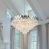 LLHZSY Mordern Glam Crystal Pendant Chandelier 8-Light Fixure for Kitchen Island Dining Room Living Room-24 2/5-in W X 12 3/5-in H-Chrome/Gold - 2 of 4