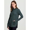 RBX Active Women's Legging Friendly Buttery Soft Stretch Jersey Adjustable Hood Long Sleeve Top with Thumbholes, Pocket - 3 of 4