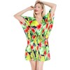 HAPPY BAY Women's Beachwear Swimsuit for Women Summer Swim Beach Dress Cover Ups for Swimwear Women Plus Size Party Bathing Suit 3X-4X Red Floral - 3 of 4