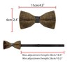 INSPIRE CHIC Men's Velvet Adjustable Pre-Tied Bow Tie - 3 of 4