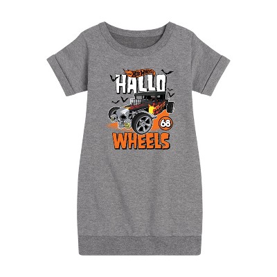 - Hot Wheels - Halloween Graphic Short Sleeve Fleece Dress