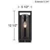 John Timberland Henry 12 1/2" High Sand Black Outdoor LED Wall Light Set of 2 - 4 of 4