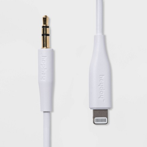3' Lightning To Aux (m) Cable - Heyday™ White : Target