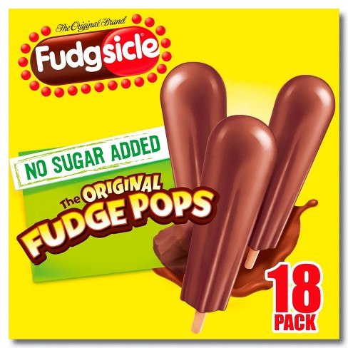 Fudgsicle No Sugar Added Original Fudgepops - 18pk : Target