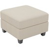 Belffin Corduroy Ottoman Modular Sectional Couch Module Parts Convertible Modern Sectional Sofa Couch - 3 of 4